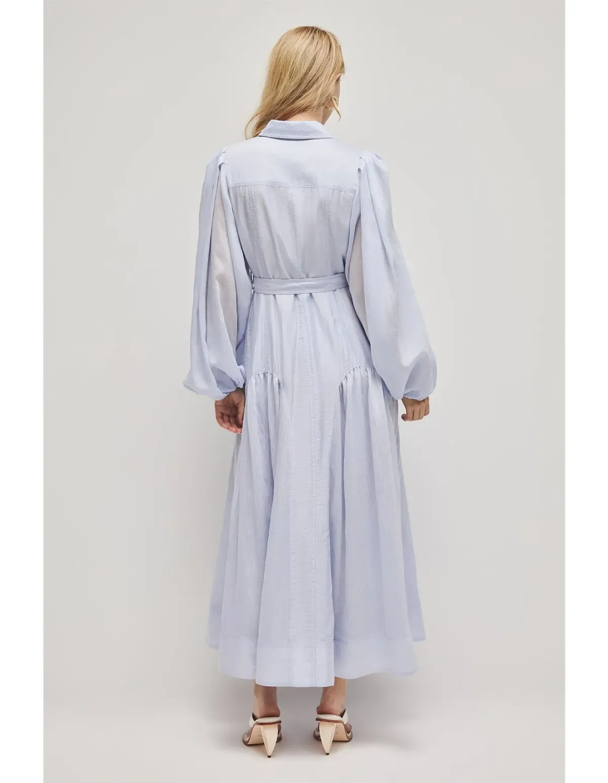 Aje Colide Shirt Dress Size 12 French Blue - Image 3