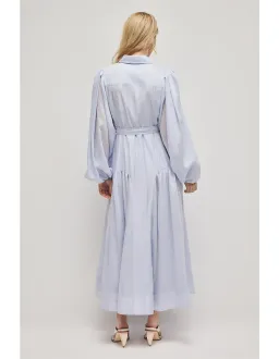 Aje Colide Shirt Dress Size 12 French Blue for rent on The Volte - image 3
