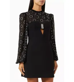 š¤ Rebecca Vallance Ellasandra Mini Dress in Black Size AU8 š¤ for rent on The Volte - image 6