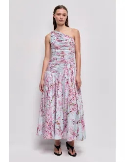 Aje Ambrose Midi Dress Size 14 AU Cherry Blossom for rent on The Volte - image 1