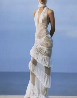 DATT Ammonite Gown XS White for rent on The Volte - image 1