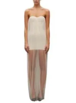 Heiress Beverly Hills Sheer Corset Dress XXS Ivory for rent on The Volte - image 2