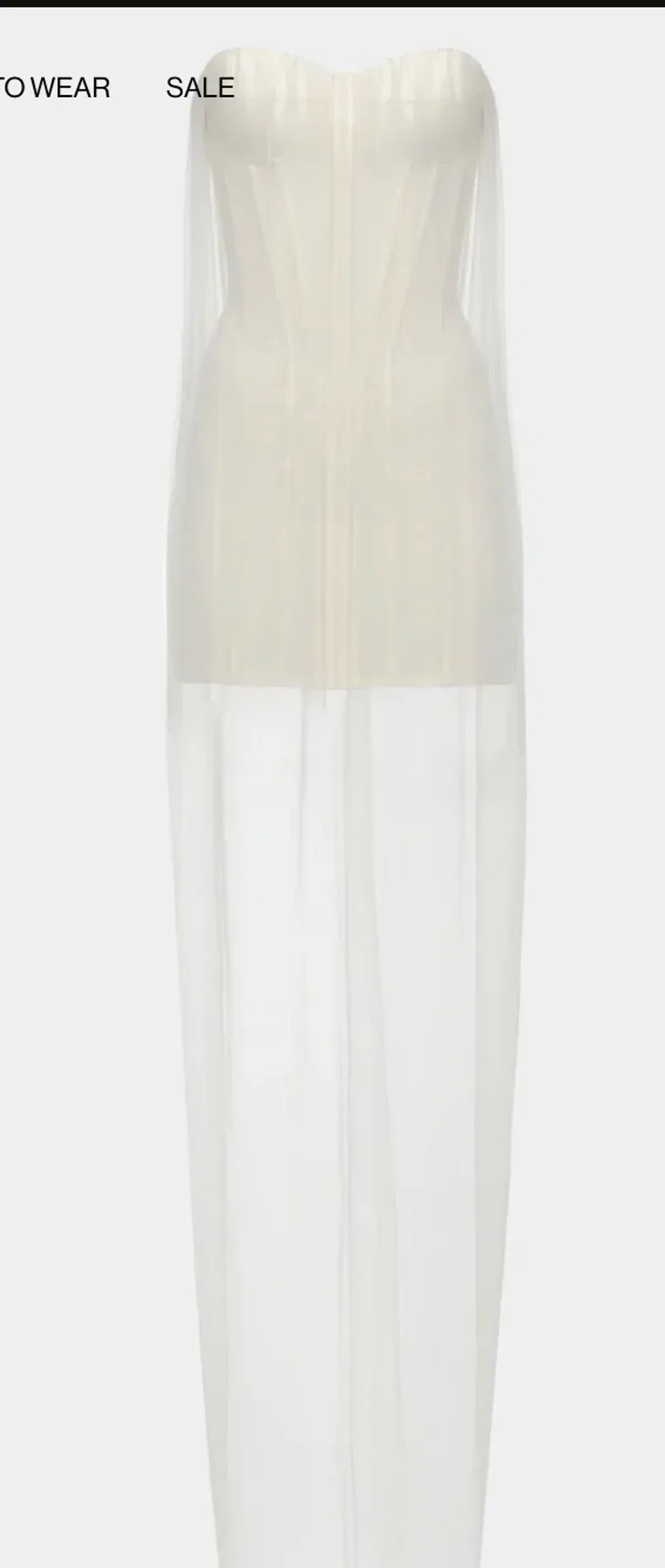 Heiress Beverly Hills Sheer Corset Dress XXS Ivory - Image 3