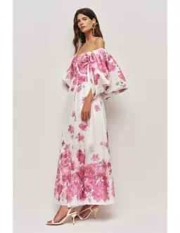 Aje Jardin Gown Size 8 AU Rosa Bold Light for rent on The Volte - image 4