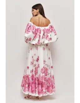 Aje Jardin Gown Size 8 AU Rosa Bold Light for rent on The Volte - image 3