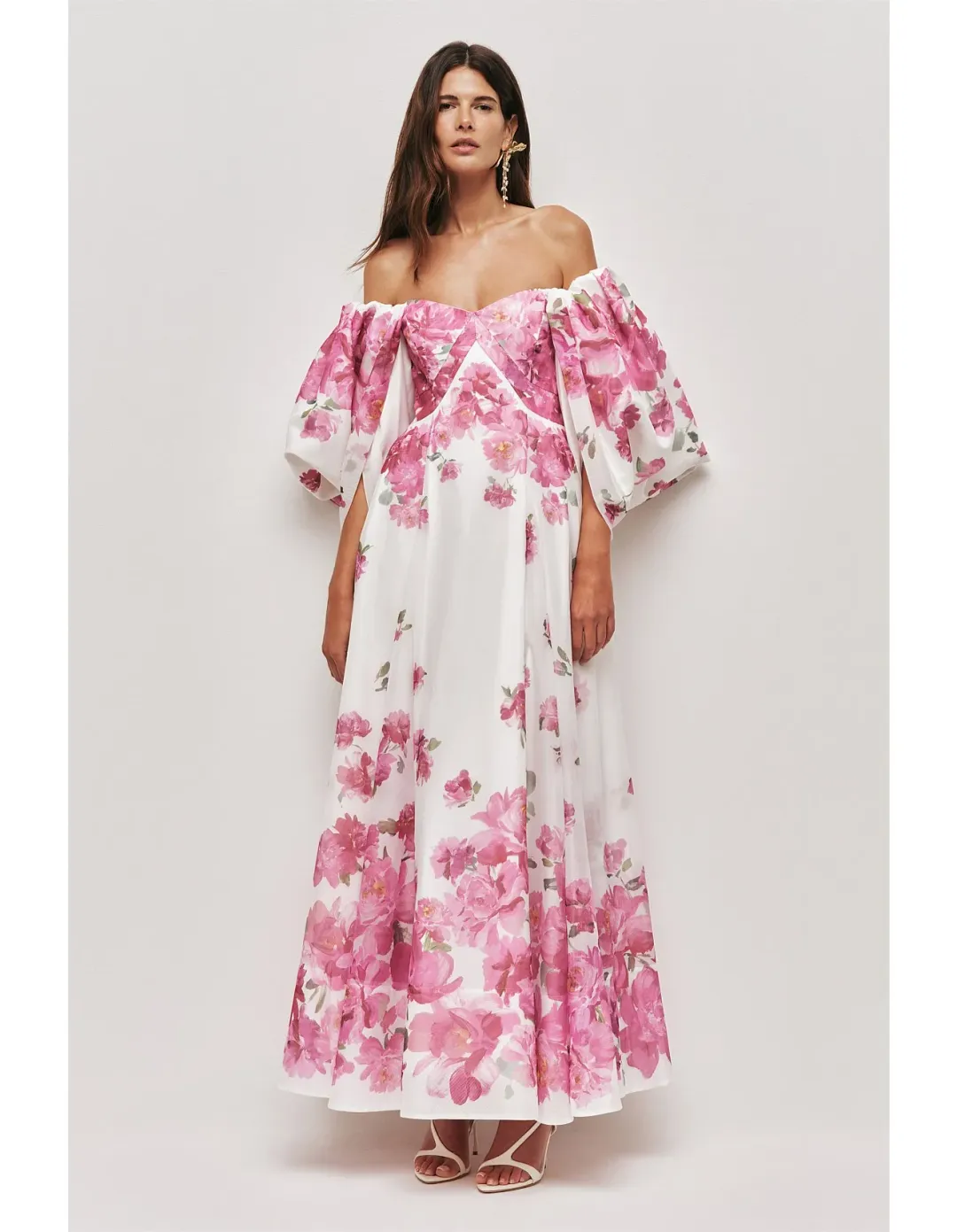 Aje Jardin Gown Size 8 AU Rosa Bold Light for rent on The Volte - main image