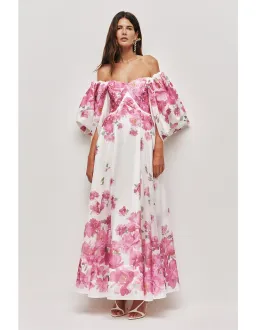 Aje Jardin Gown Size 8 AU Rosa Bold Light for rent on The Volte - image 1
