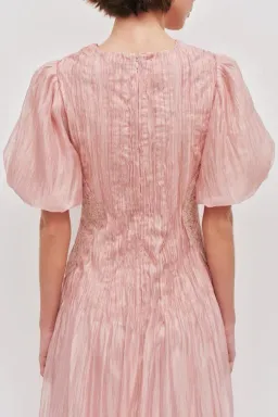 🌸NEW AJE Ophelia Lace Midi Dress – Fawn Pink – Size 10 AU Gown🌸 for rent on The Volte - image 8