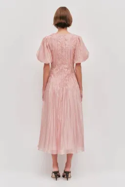 🌸NEW AJE Ophelia Lace Midi Dress – Fawn Pink – Size 10 AU Gown🌸 for rent on The Volte - image 5