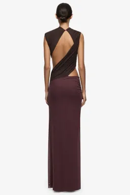 Bec & Bridge Conni Maxi Dress in Aubergine Size 10 for rent on The Volte - image 2