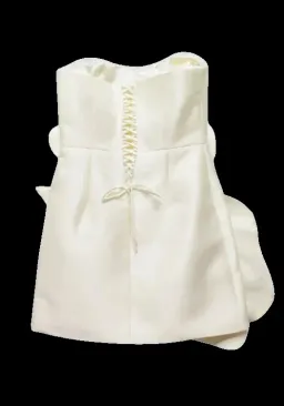 Yojani Boutique Elora Mini Dress Ivory White Cream Size M / AU 8-10 for rent on The Volte - image 2