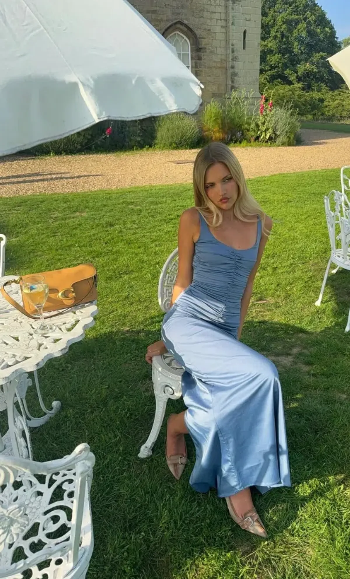 ANCE GRIA Atlein Gown - Blue size s for rent on The Volte - main image