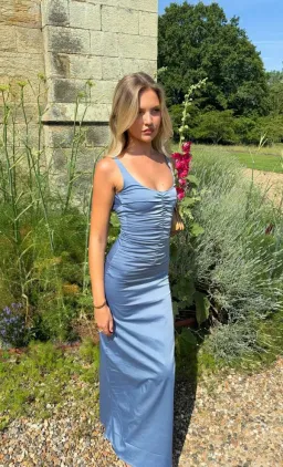 ANCE GRIA Atlein Gown - Blue size s for rent on The Volte - image 3