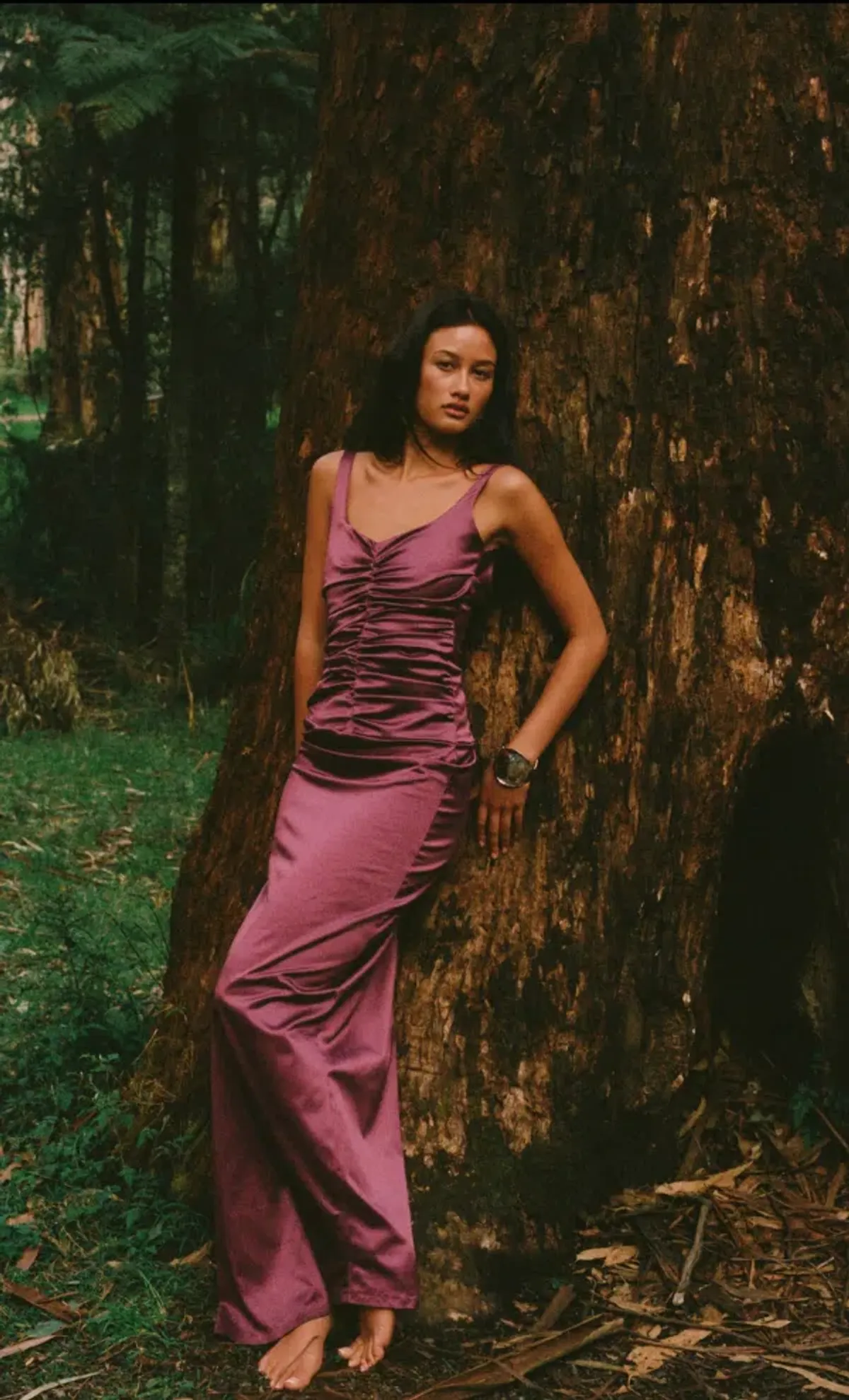 Ance gria Atlein Gown - Plum size 10 - Image 4