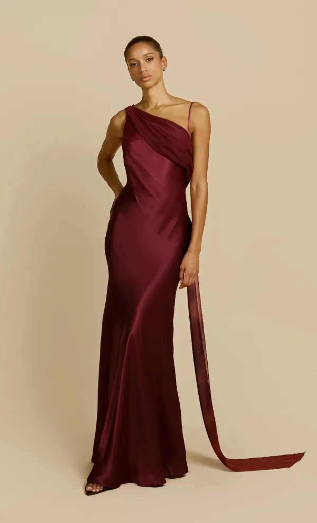 ARCINA ORI HELENA DRESS PLUM XS for rent on The Volte - main image