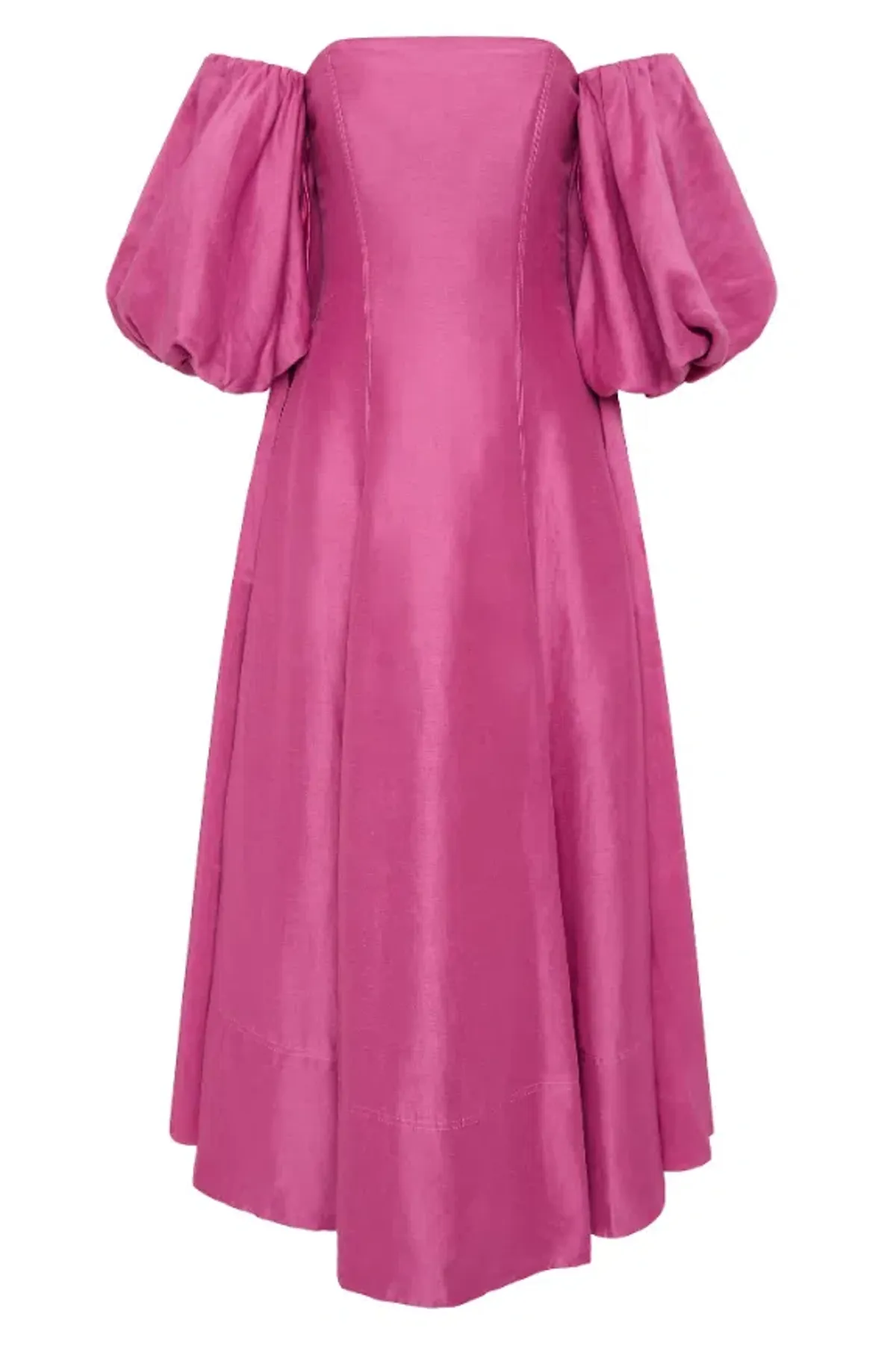 Aje Incarnation Midi Dress Magenta Size AU 12 - Image 5