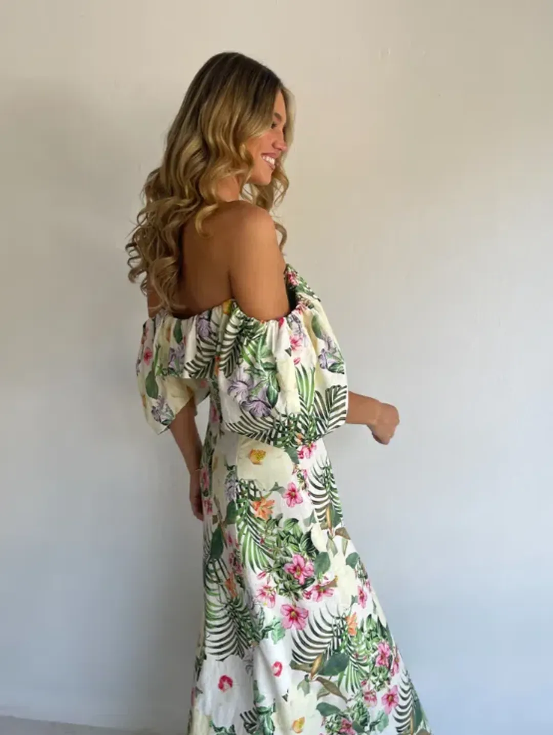 By Nicola Paradiso Maxi Dress in Fleur Tropicale Size AU 16 for rent on The Volte - main image