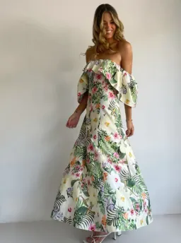 By Nicola Paradiso Maxi Dress in Fleur Tropicale Size AU 16 for rent on The Volte - image 3