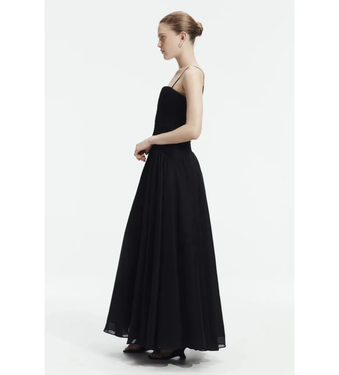 Aje Contour Maxi Gown in Black Size 8 for rent on The Volte - main image