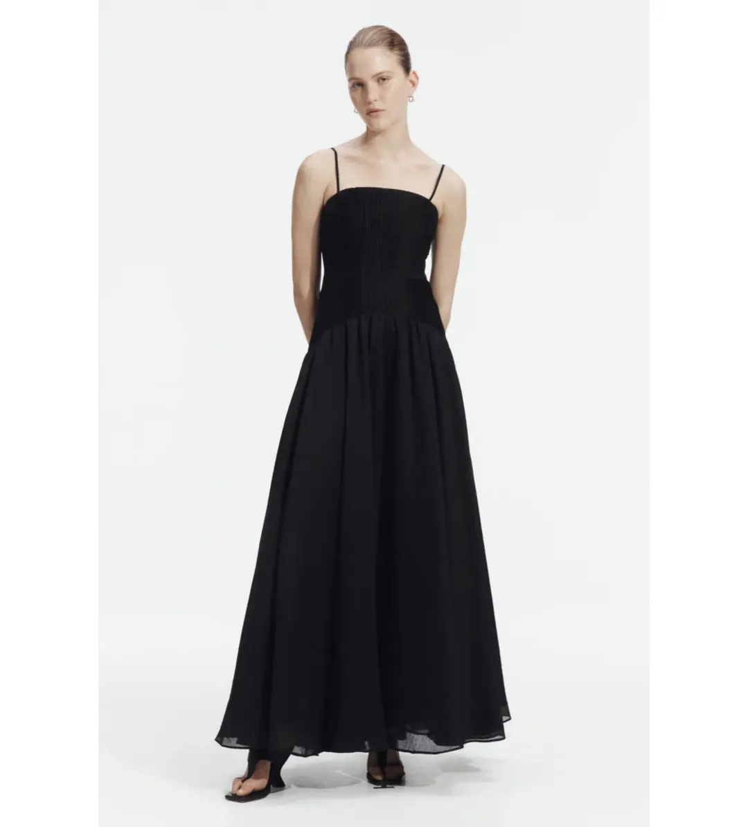 Aje Contour Maxi Gown in Black Size 8 for rent on The Volte - main image