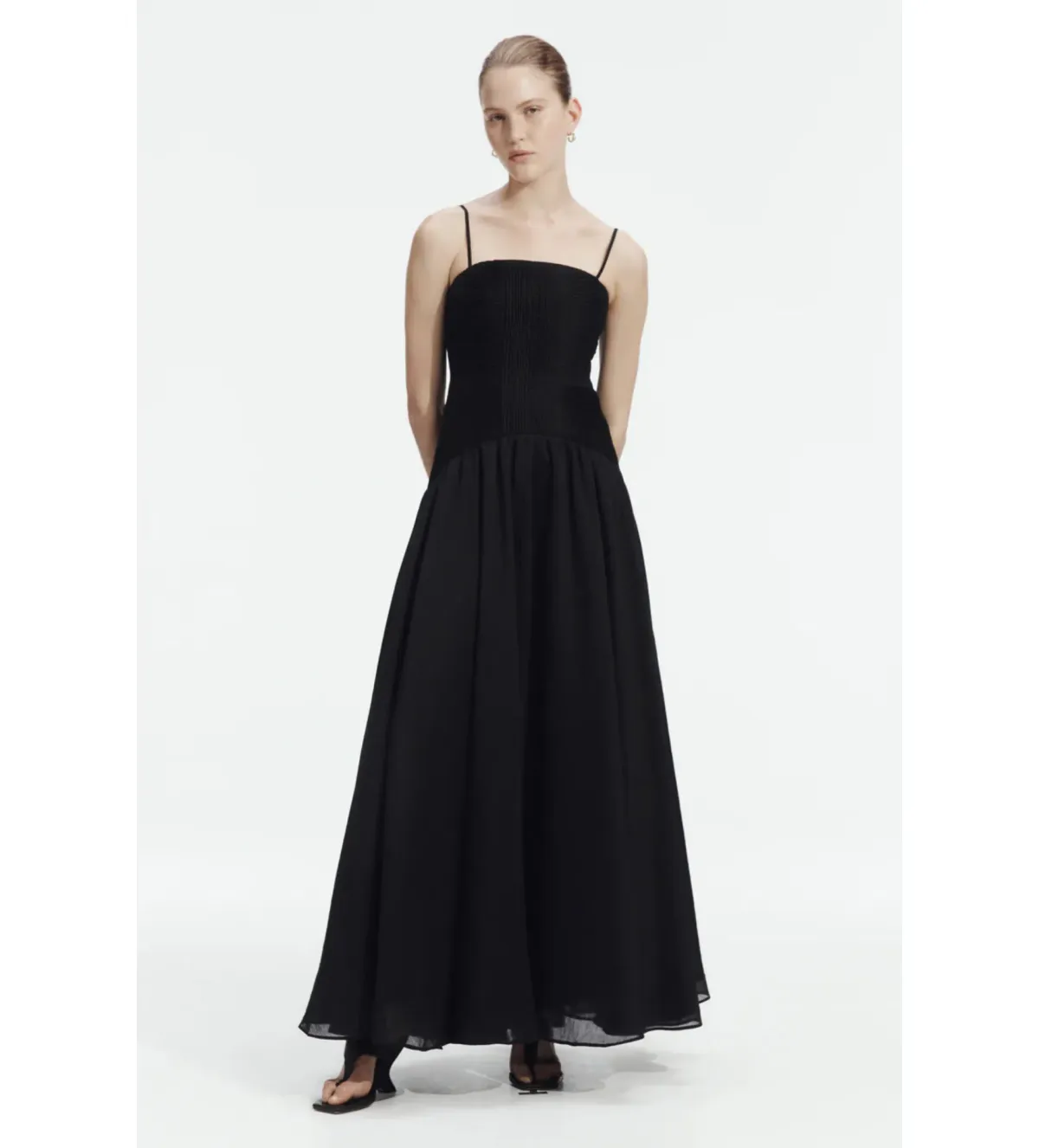 Aje Contour Maxi Gown in Black Size 8 for rent on The Volte - main image