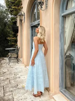 💧 AJE Soundscape Maxi Dress – Sea Breeze Blue – Size 10 Formal Gown 💧 for rent on The Volte - image 2