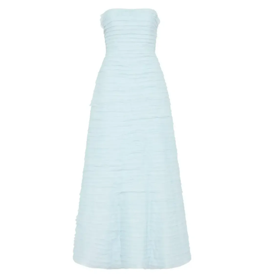💧 AJE Soundscape Maxi Dress – Sea Breeze Blue – Size 10 Formal Gown 💧 for rent on The Volte - main image