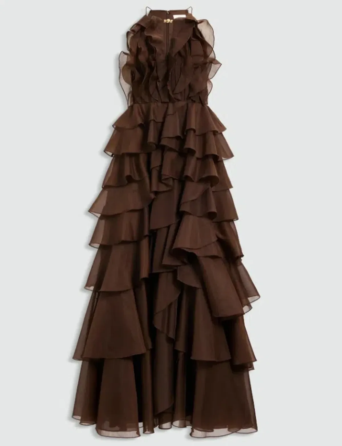 Aje Cleo Gown in Carob Size 10 - Image 4