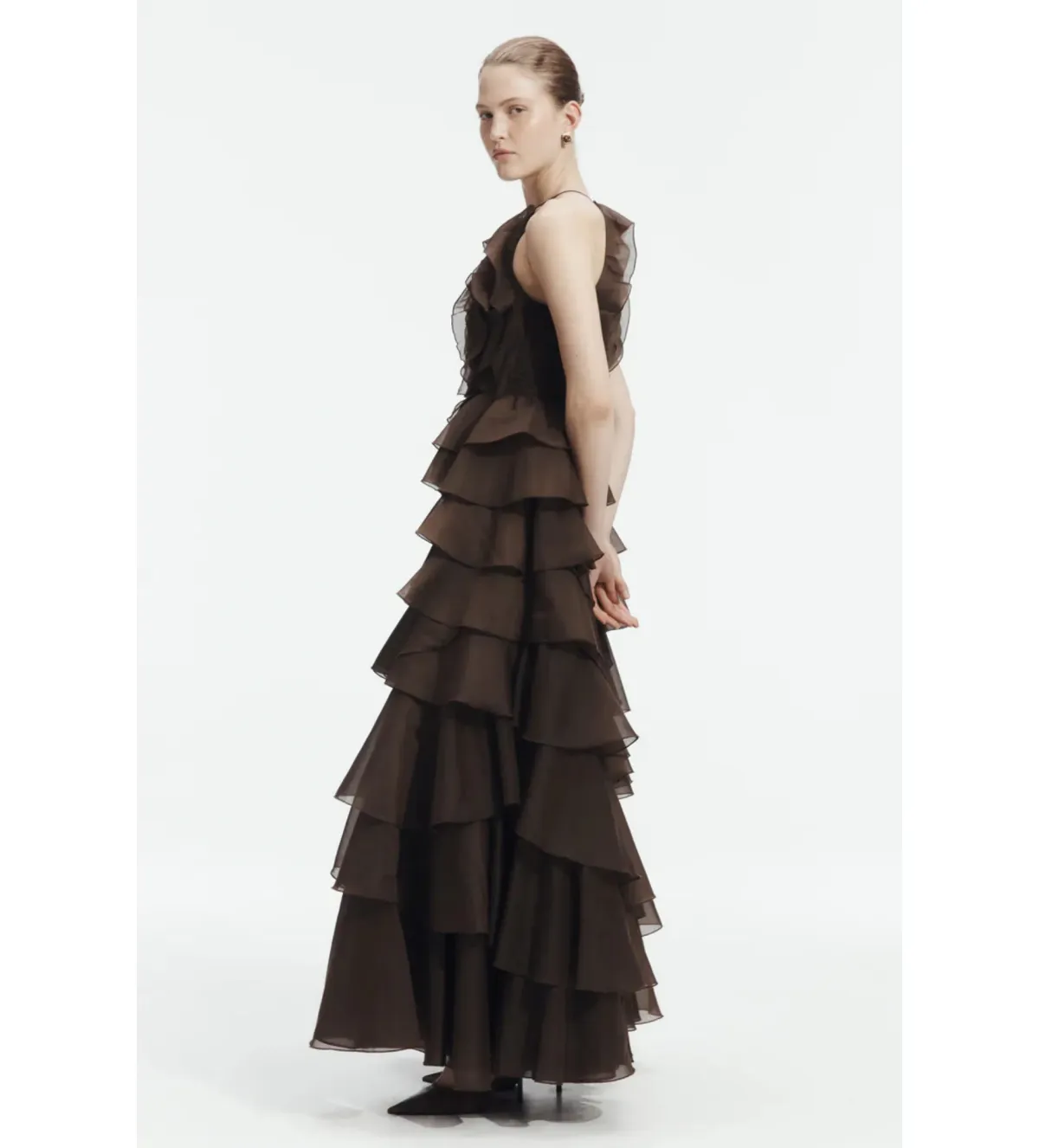 Aje Cleo Gown in Carob Size 12 - Image 3