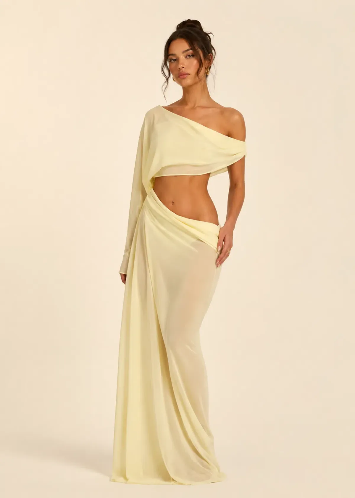 Natalie Rolt Imogen Dress Yellow Size 1 / AU 8 for rent on The Volte - main image