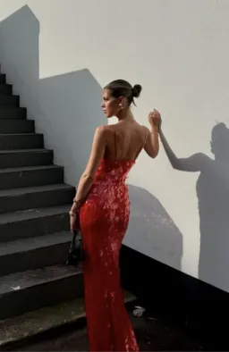 Misha Sapphire Sequin Dress Red Size AU 12 / L for rent on The Volte - image 6