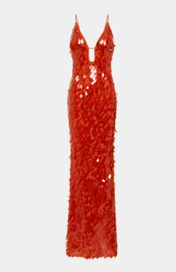 Misha Sapphire Sequin Dress Red Size AU 12 / L for rent on The Volte - image 5