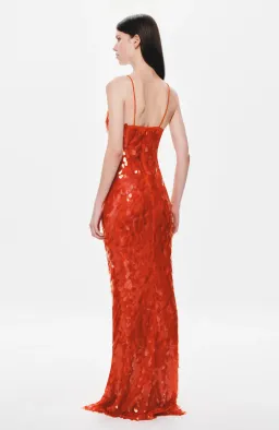 Misha Sapphire Sequin Dress Red Size AU 12 / L for rent on The Volte - image 4