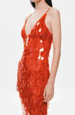Misha Sapphire Sequin Dress Red Size AU 12 / L for rent on The Volte - image 2