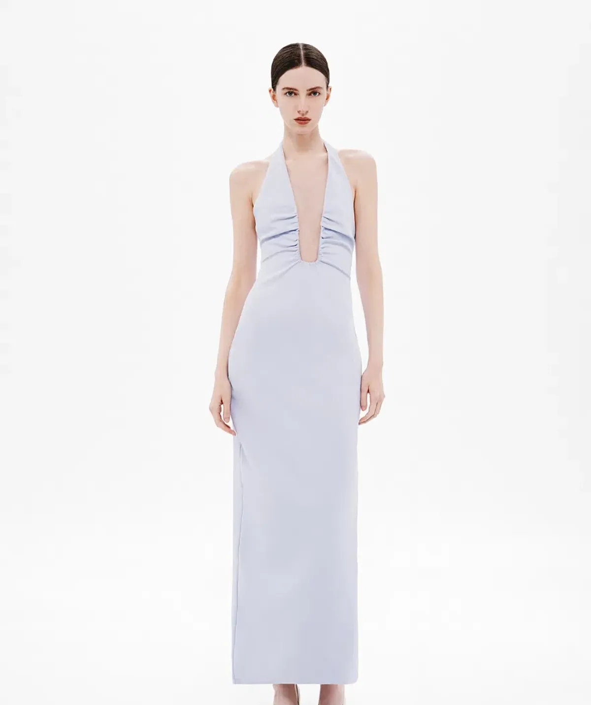 MISHA The Lusi Crepe Dress Lilac Size - Image 1