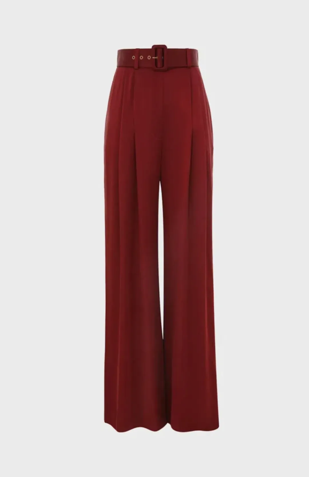 Zimmermann Silk Blouse & Pants Set Burgundy Size AU 10 / M for rent on The Volte - main image
