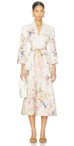 ZIMMERMANN REBELLION BUTTONED MIDI DRESS for rent on The Volte - image 1