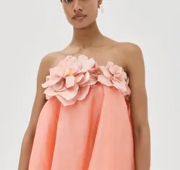 Zimmermann Coral Natura Strapless Mini Dress size 0 for rent on The Volte - image 2