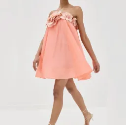 Zimmermann Coral Natura Strapless Mini Dress size 0 for rent on The Volte - image 3