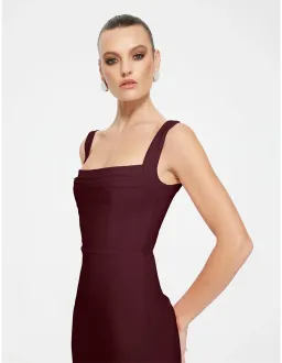 Effie Kats Marbella Gown XL Wine for rent on The Volte - image 3