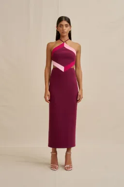 Diamond Halter Midi Dress by By Johnny Size 8 for rent on The Volte - image 5