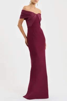 Cava Off The Shoulder Gown by Rebecca Vallance Size 8 for rent on The Volte - image 3