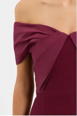 Cava Off The Shoulder Gown by Rebecca Vallance Size 8 for rent on The Volte - image 6