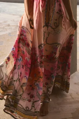 The Third Eye Silk Maxi Dress by Mackenzie Mode Size 6 for rent on The Volte - image 7