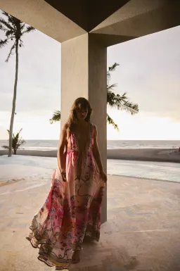 The Third Eye Silk Maxi Dress by Mackenzie Mode Size 6 for rent on The Volte - image 5
