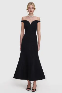 Boucle Midi Dress by Self Portrait Size 8 for rent on The Volte - image 1