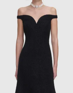 Boucle Midi Dress by Self Portrait Size 8 for rent on The Volte - image 4