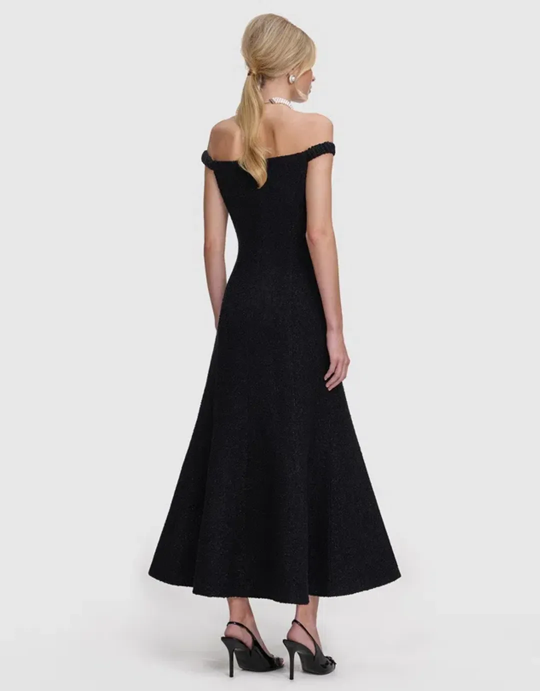 Boucle Midi Dress by Self Portrait Size 8 for rent on The Volte - main image