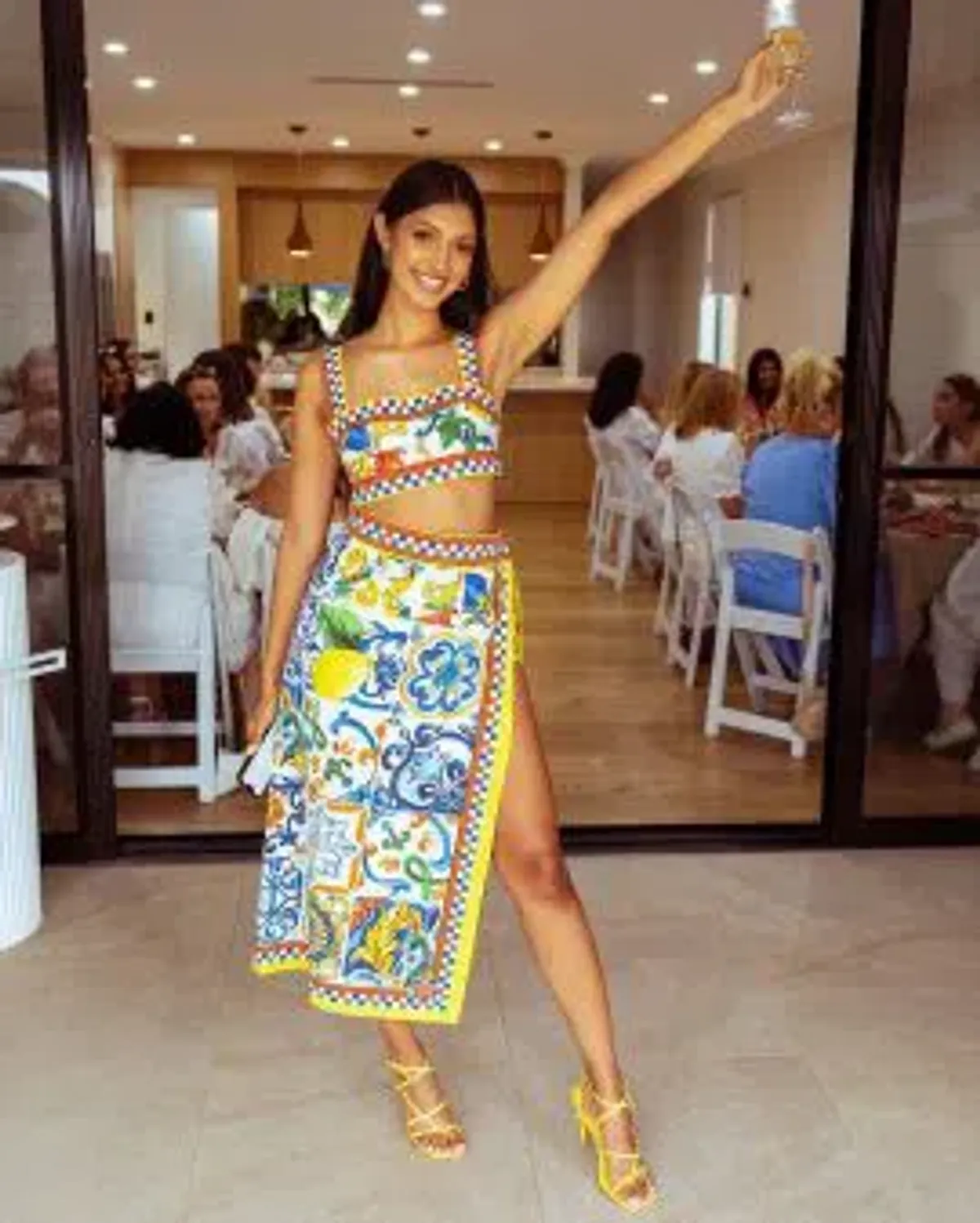 DOLCE & GABBANA MAJOLICA PRINT TWO PIECE SET PRINT SIZE 8 - Image 5