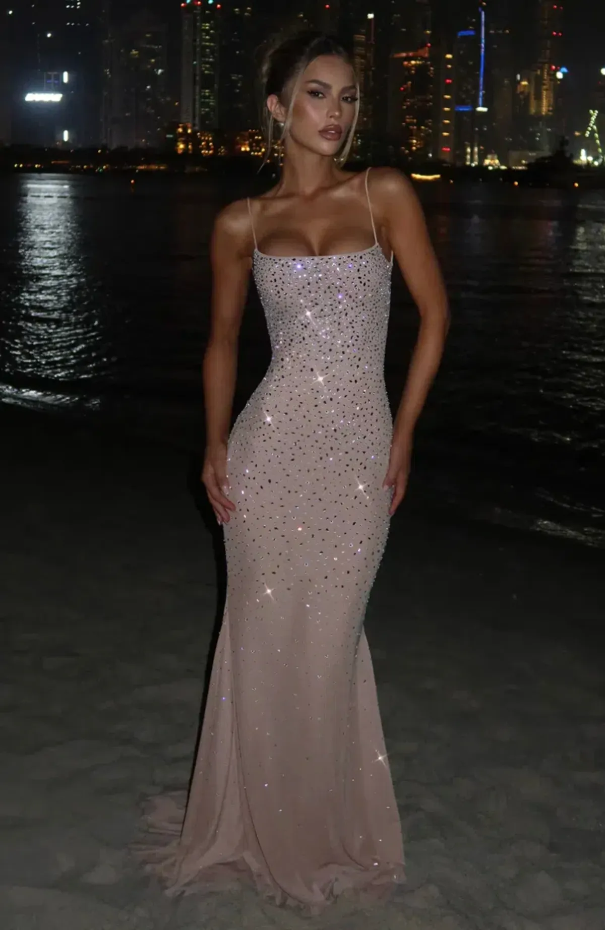 Babyboo - Lorelei Gown - Nude Sparkle Size XS for rent on The Volte - main image
